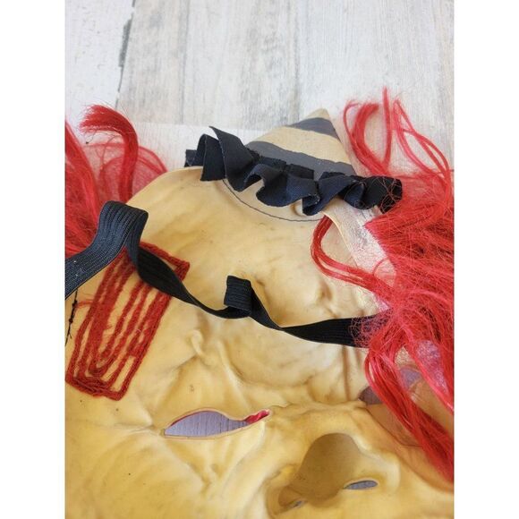 Halloween rubber face mask clown scary Joker costume - Picture 10 of 10